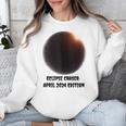 Total Solar Eclipse April 2024 Sky Watcher Memory Unisex Sweatshirt