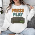 VHS Cassette Retro Analog Nostalgia Theme Premium Unisex Sweatshirt VHS Cassette Retro Analog Nostalgia Theme Premium Unisex Sweatshirt