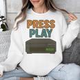 VHS Cassette Retro Analog Nostalgia Theme Unisex Sweatshirt