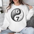Vintage 6 7 Sketch Yin Yang Namaste Six Seven Nostalgia Unisex Sweatshirt