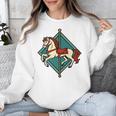 Vintage Carousel Horse Merry Go Round Nostalgia Art Premium Unisex Sweatshirt