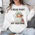 Vintage I Read Past My Bedtime Cute Sleeping Bear Book Lover Unisex Sweatshirt