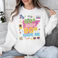 Vintage Retro 80's Baby 90's Made Me 1980s 1990s Nostalgia Premium Tri-Blend Unisex Sweatshirt