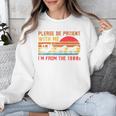 Vintage Retro Please Be Patient With Me I'm From The 1900s Premium Unisex Sweatshirt