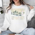 I Wanna Be Where The People Arent Hiking Camping Introvert Unisex Sweatshirt