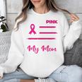 I Wear Pink In Memory Of My Mom Breast Cancer Awareness Premium Tri-Blend Unisex Sweatshirt I Wear Pink In Memory Of My Mom Breast Cancer Awareness Premium Tri-Blend Unisex Sweatshirt