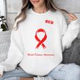 I Wear Red In Memory Of My Mom Heart Disease Awareness Month Unisex Sweatshirt