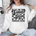 Women Senior Mom Class Of 2026 Retro Graduation Senior Mama Unisex Sweatshirt