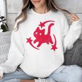 Yk2 Grunge Scary Cat With Shooting Stars 90s Nostalgia Unisex Sweatshirt Yk2 Grunge Scary Cat With Shooting Stars 90s Nostalgia Unisex Sweatshirt