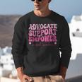 Advocate Support Empower Groovy Social Worker Graduation MSW Unisex Sweatshirt