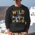 Animal Print Read A Book Character Kids Wild About Reading Unisex Sweatshirt