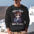 Anti Social Anxiety Mindfulness No Small Talk Introvert Cat Men Women Unisex Sweatshirt Anti Social Anxiety Mindfulness No Small Talk Introvert Cat Men Women Unisex Sweatshirt
