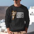 Avoiding People Secretly Cat Introvert Humor Unisex Sweatshirt