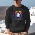 Awkward But Loyal Penguin Synthwave Vapowave Introvert Unisex Sweatshirt