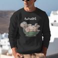 Awkward Turtle Upside Down Witty Comical Introvert Unisex Sweatshirt Awkward Turtle Upside Down Witty Comical Introvert Unisex Sweatshirt