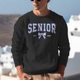 Blue Bow Coquette Floral Senior 2026 Graduation Class Unisex Sweatshirt