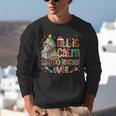 Book Tree All Is Calm Said No Teacher Ever Christmas Unisex Sweatshirt