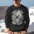 More Books Less People Introvert Skeleton Reading Unisex Sweatshirt
