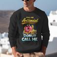 Call Me Antisocial Donut Pun Introvert Quote Unisex Sweatshirt