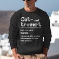 Cat-Trovert Definition Cat Introvert Pet Lover Unisex Sweatshirt