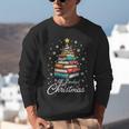 Christmas Book Tree Shirt Book Lover Librarian All Booked For Christmas Women's Christmas Book Lover Librarian Unisex Sweatshirt