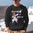 Class Of 2018 Graduation Him Her Unicorn Dabbing Shirt Unisex Sweatshirt