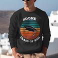 Class Of 2021 Done Senior Graduation Retro Sunset Unisex Sweatshirt