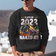 Class Of 2022 Monster Truck Graduation Cap Retro Sunset Boy Unisex Sweatshirt