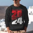 Class Of 2024 High School Senior Graduation Red Sports Style Unisex Sweatshirt
