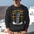 Class Of 2025 Senior Graduation Cross Quote Faith In God Unisex Sweatshirt