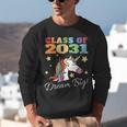 Class Of 2031 Magical Unicorn Graduation Cap Unisex Sweatshirt