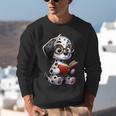 Dalmatian Reading a Book Dog Unisex Sweatshirt