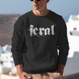 Distressed Sarcastic Wild Women Introvert People Men Feral Unisex Sweatshirt
