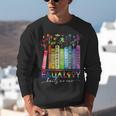 Equality Hurts No One Floral Books LGBTQ Gay Les Pride Month Unisex Sweatshirt