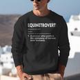 Equinetrovert Definition Equestrian Introvert Horse Lover Unisex Sweatshirt