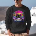 Ew Cat Misanthrope Introvert Synthwave 80s Unisex Sweatshirt Ew Cat Misanthrope Introvert Synthwave 80s Unisex Sweatshirt
