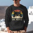 Ew People Retro Cat Vintage Anti-Social Introvert Unisex Sweatshirt