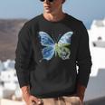 Frutiger Aero Aesthetic Butterfly Computer Fishes Scenery Unisex Sweatshirt