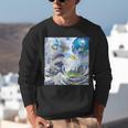Frutiger Aero Aesthetic Tech Great Wave Of Kanagawa Fishes Unisex Sweatshirt