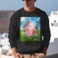 Frutiger Aero Aesthetic Tech Kawaii Strawberry Milk Fishes Unisex Sweatshirt