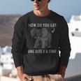 Graduation Apparel How To Eat Elephant One Bite At A Time Unisex Sweatshirt