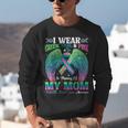 Green Teal Pink In Memory Of My Mom Metastatic Breast Cancer Unisex Sweatshirt