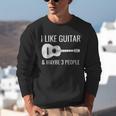 I Like Guitar & Maybe 3 People Music Introvert Guitar Unisex Sweatshirt