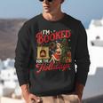 I'm Booked For The Holidays Christmas Reading Bookworm Xmas Unisex Sweatshirt