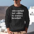 Introvert Baseball Player Fan Unisex Sweatshirt Introvert Baseball Player Fan Unisex Sweatshirt