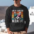 Introvert Cat How Do I Block You Retro Cat Sarcastic Men Women Girls Unisex Sweatshirt