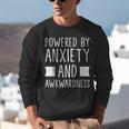 Introverts Social Anxiety Powered By Anxiety And Awkwardness Unisex Sweatshirt Introverts Social Anxiety Powered By Anxiety And Awkwardness Unisex Sweatshirt