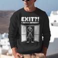 Irony Sarcasm Introvert Dry Humor Comic Cartoon Geek Nerd Unisex Sweatshirt