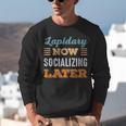 Lapidary Now Minimal Socializing Introvert Vintage Unisex Sweatshirt