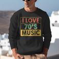 I Love 70's Music Retro Style Nostalgia Vibe 1970 70's Party Unisex Sweatshirt